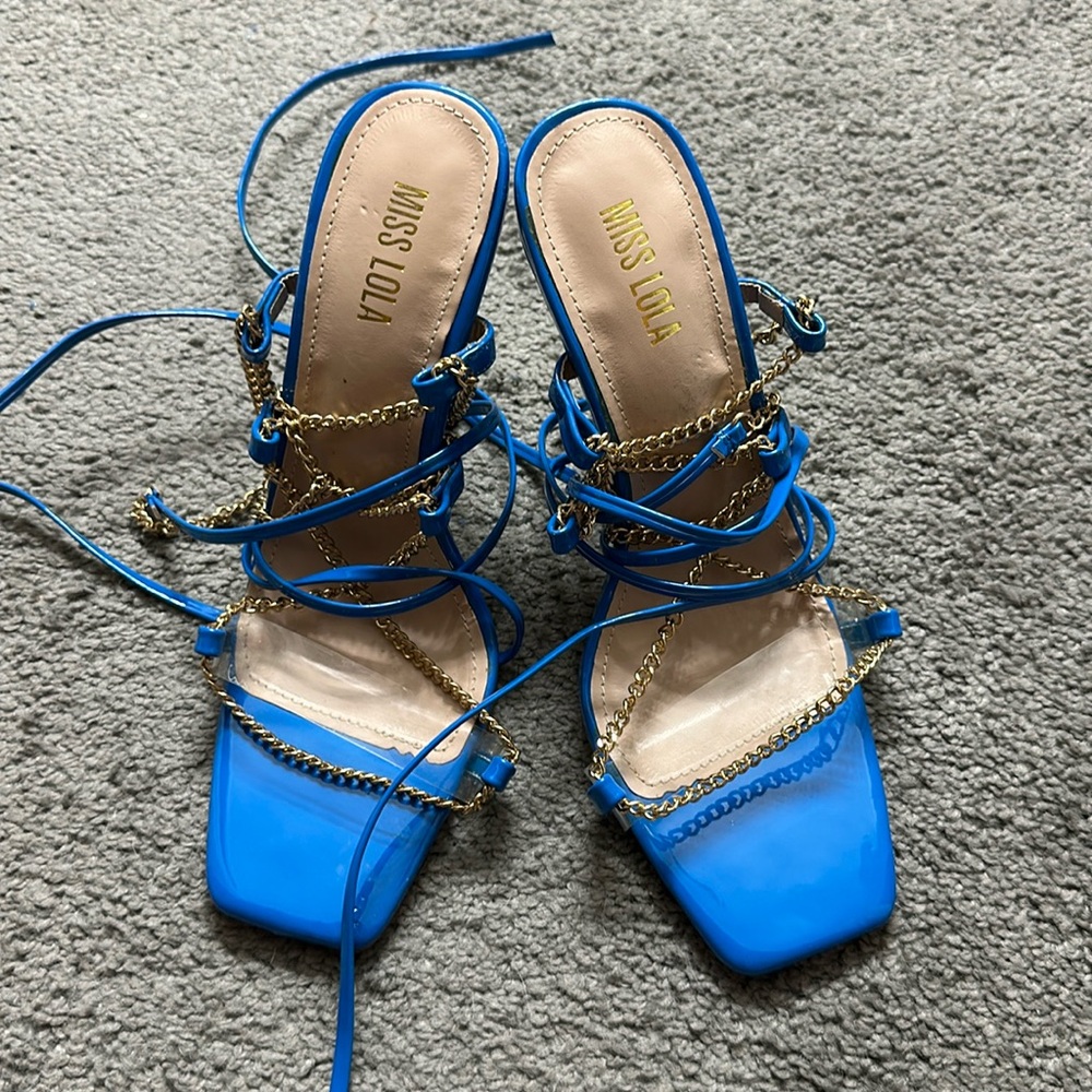 Miss Lola strappy heels